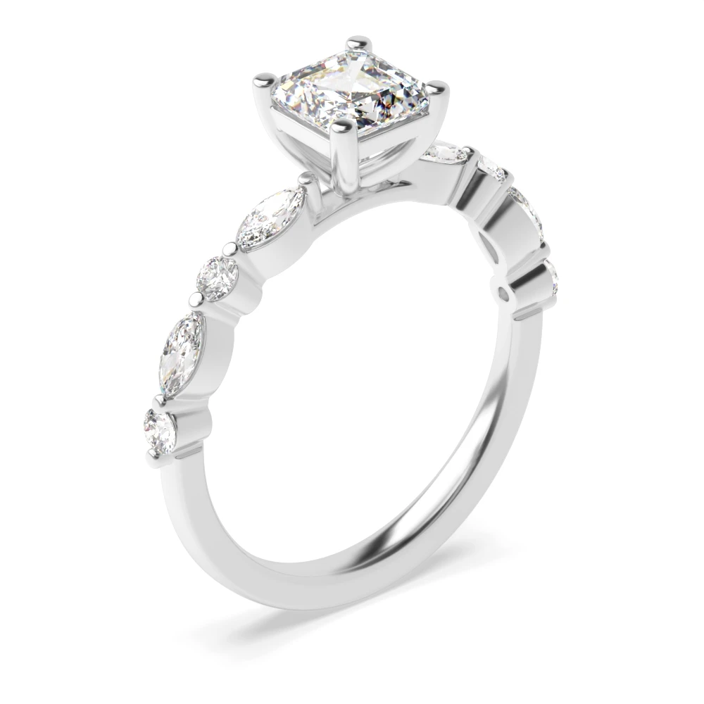 4 Prong Unique style Diamond Rings