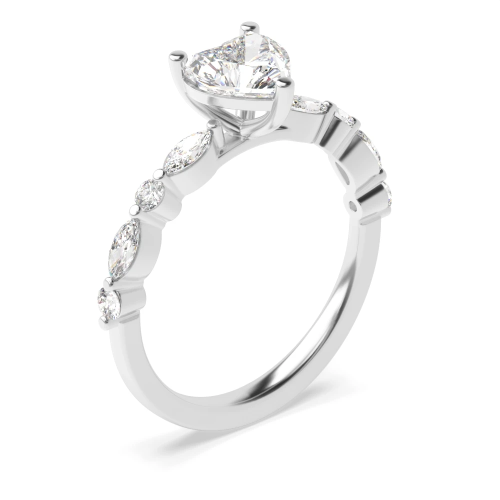 4 Prong Unique style Diamond Rings