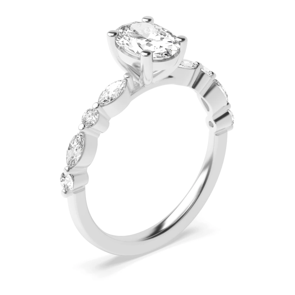 4 Prong Unique style Diamond Rings