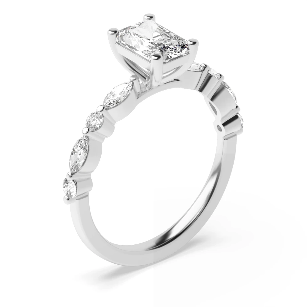 4 Prong Unique style Diamond Rings