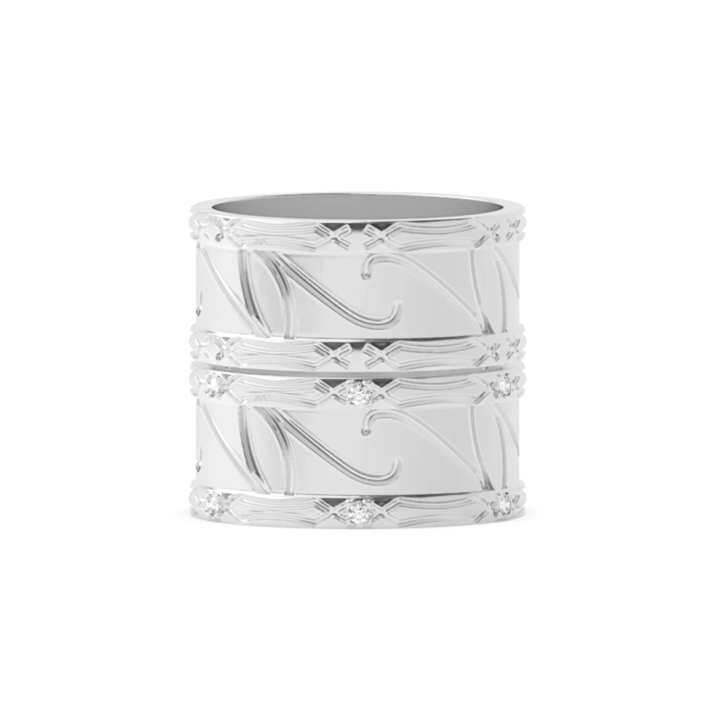4 Prong Couple engagement Full Eternity Engagement Rings
