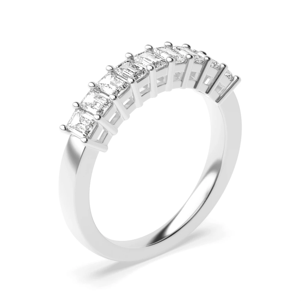 4 Prong Whisperglint Eternity Diamond Rings