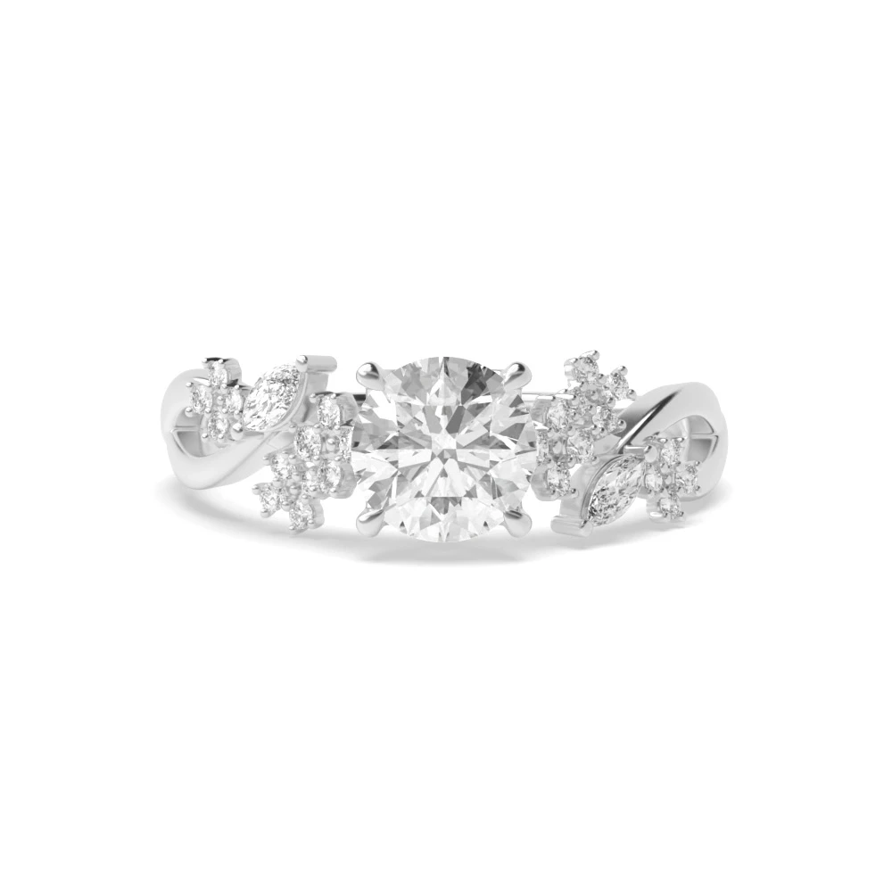 4 Prong Tulip head unique Unique Engagement Rings