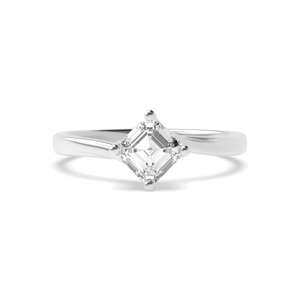 4 Prong Twisted Engagement Rings