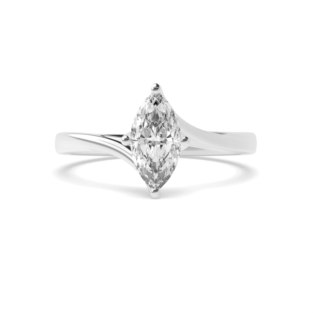 4 Prong Twisted Engagement Rings