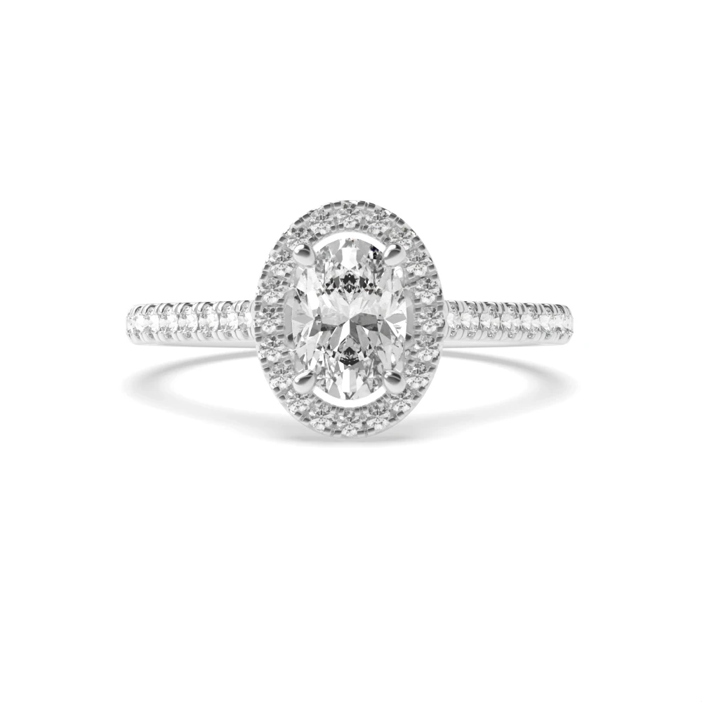 4 Prong Shoulder set Engagement Rings