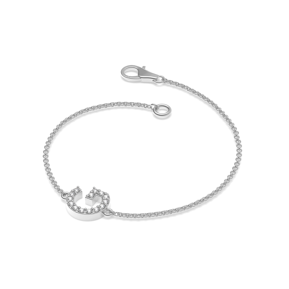 Initial Diamond Bracelets