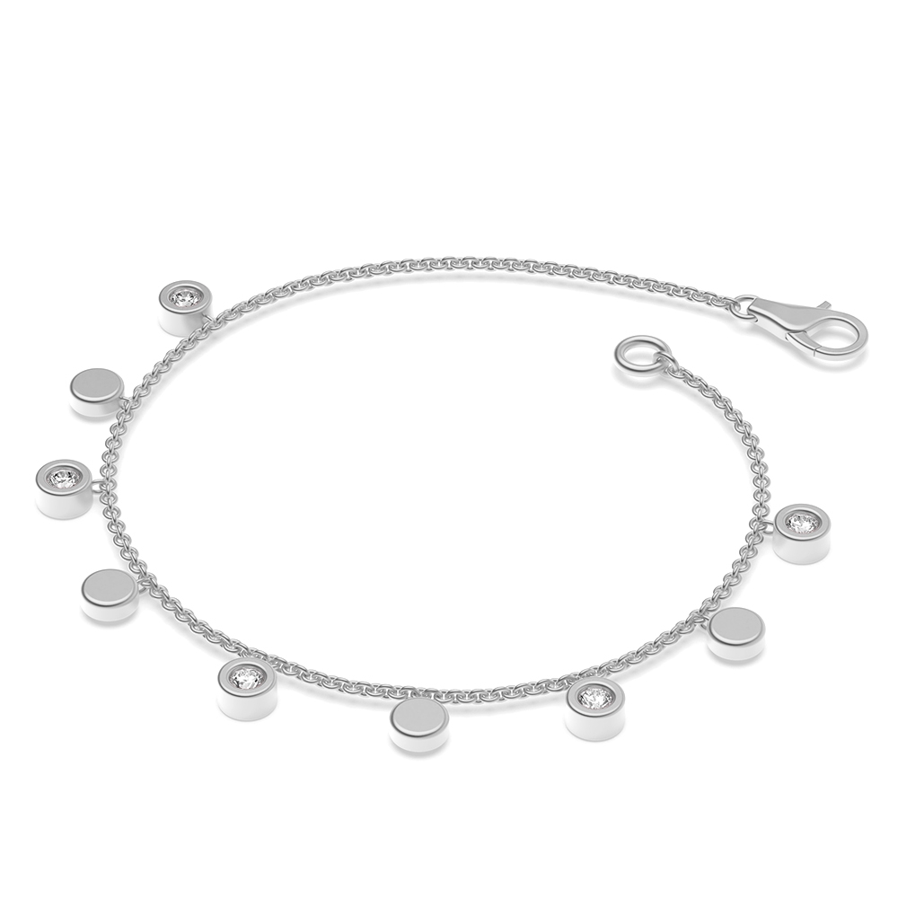 biography droplet rainbow diamond bracelet
