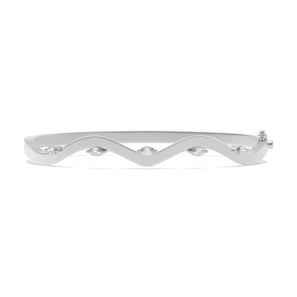 Prong Setting Willow Diamond Bangle