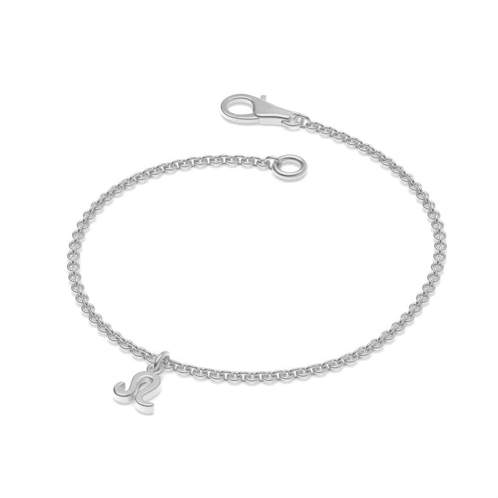 plain metal leo zodiack sign charm bracelets