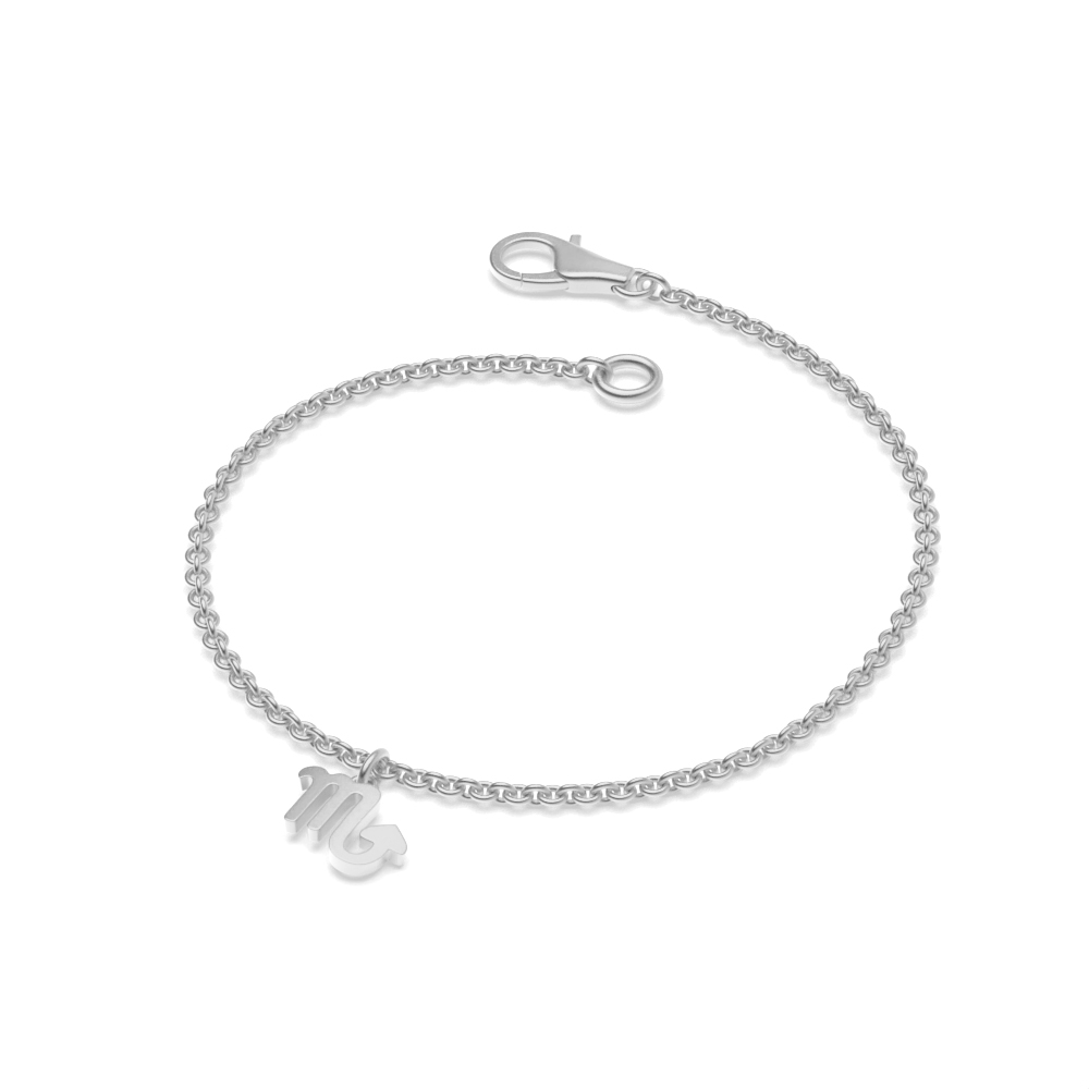 plain metal scorpio zodiack sign charm bracelets