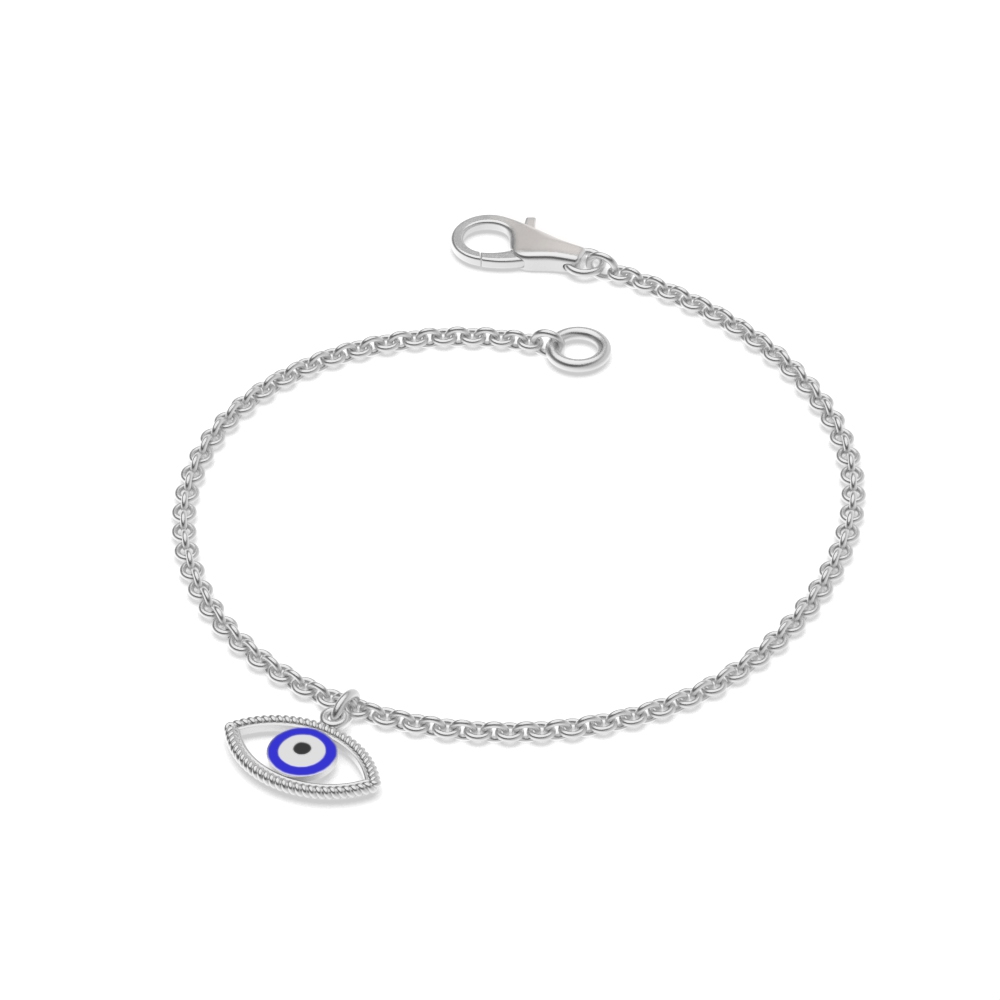 Indulge in the opulence of our luxury evil eye charm bracelet