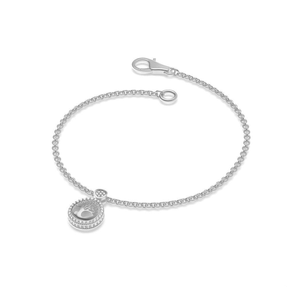 mother nature diamond charm bracelet