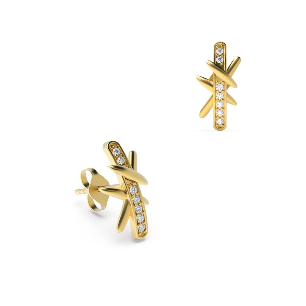 Yellow Gold Nose Pin