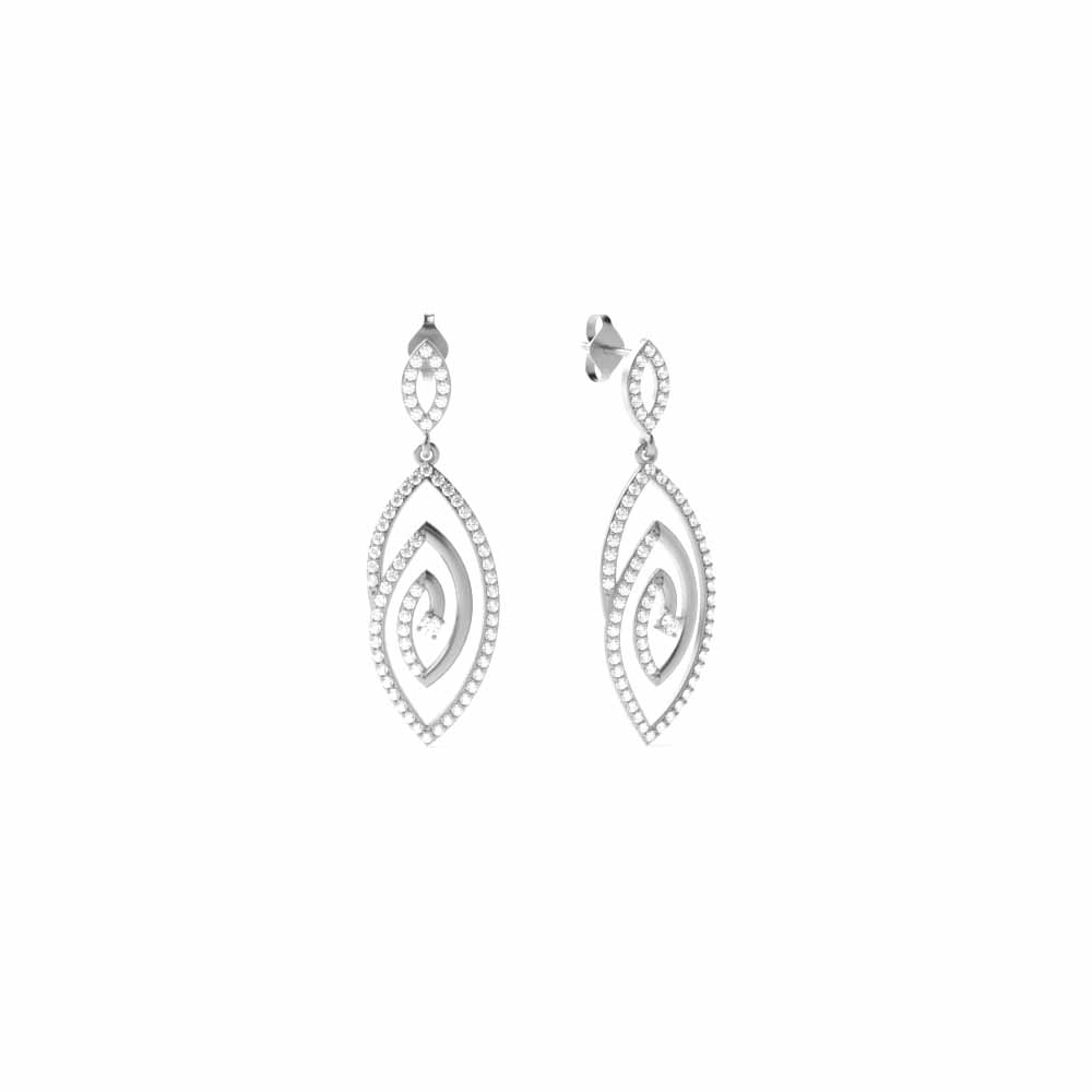 White Gold Dangles