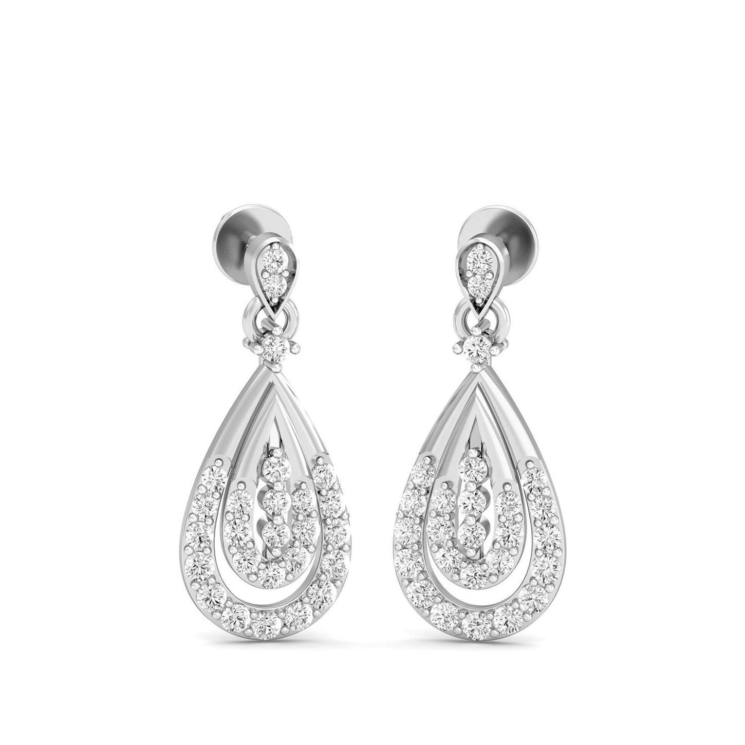White Gold Dangles
