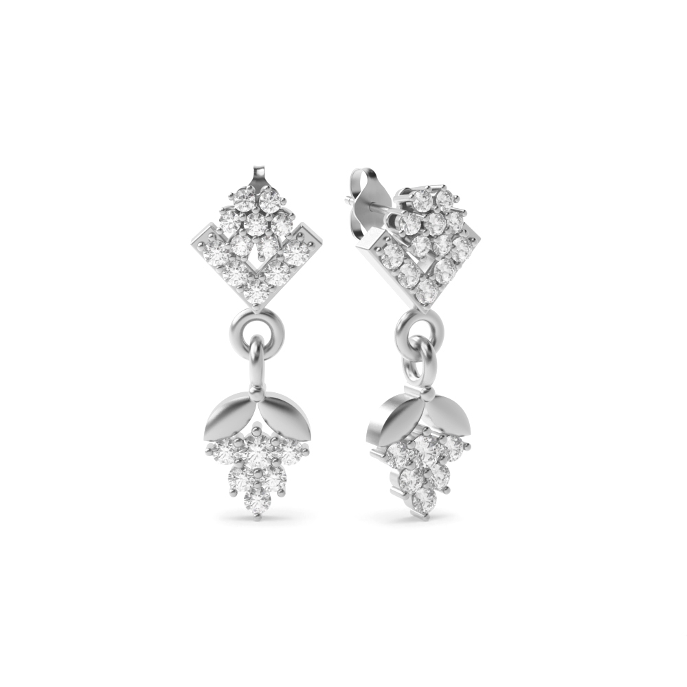 White Gold Dangles