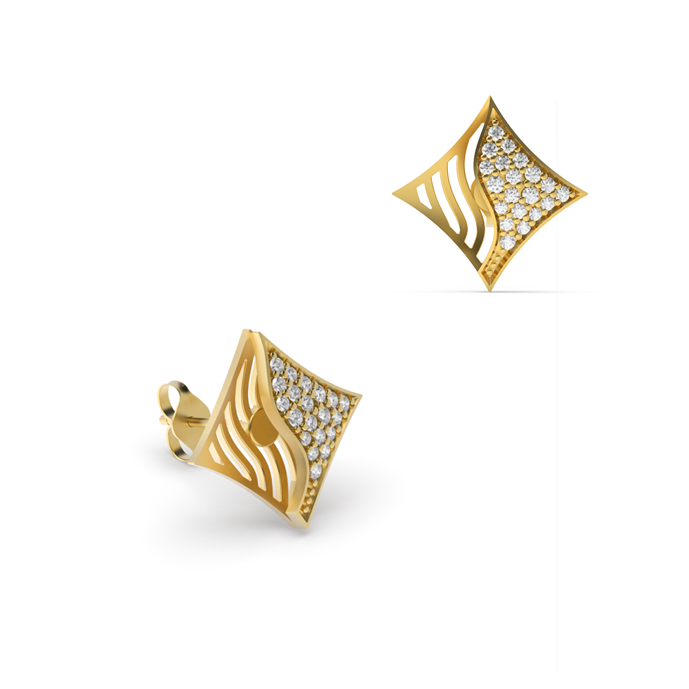 Yellow Gold Dangles