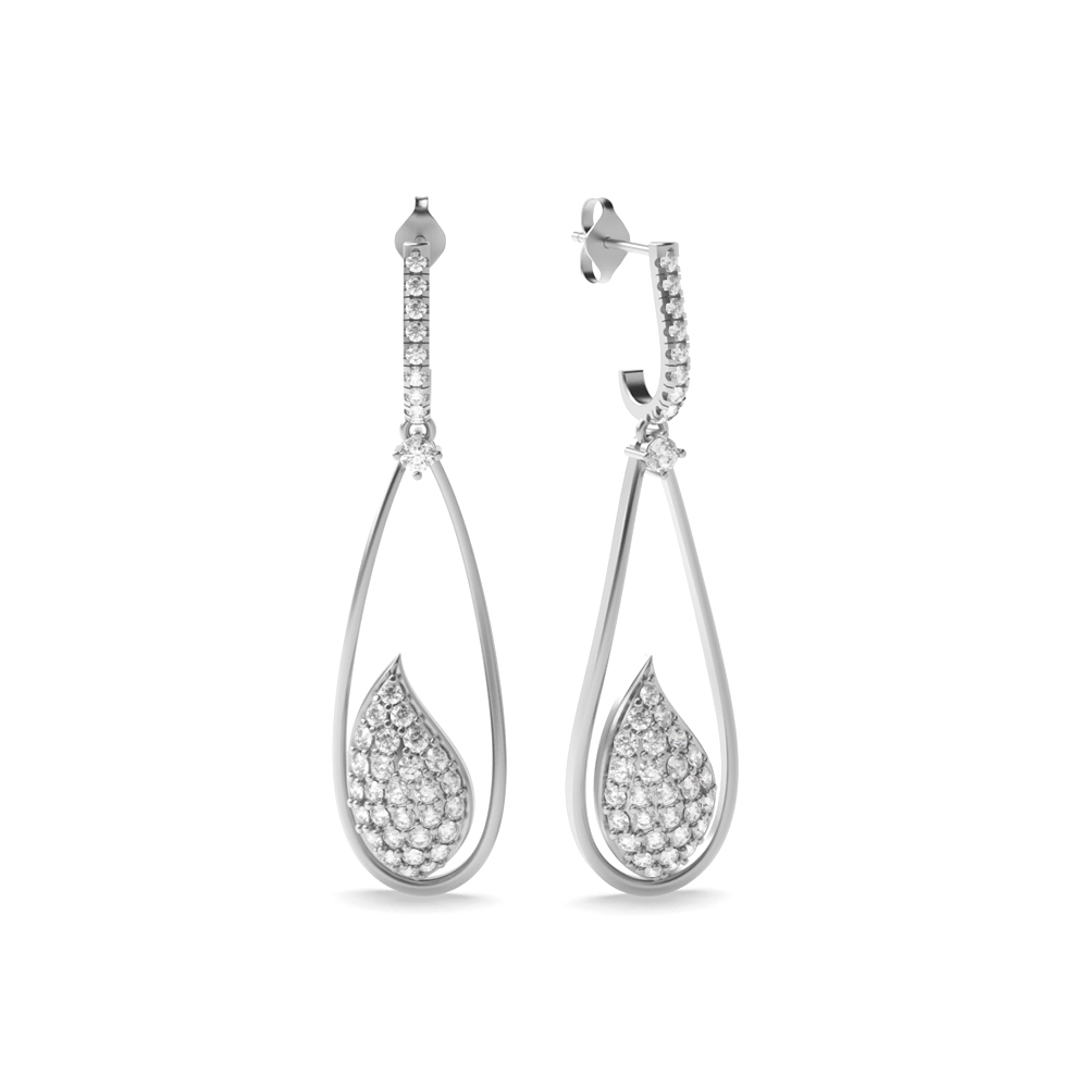 White Gold Dangles