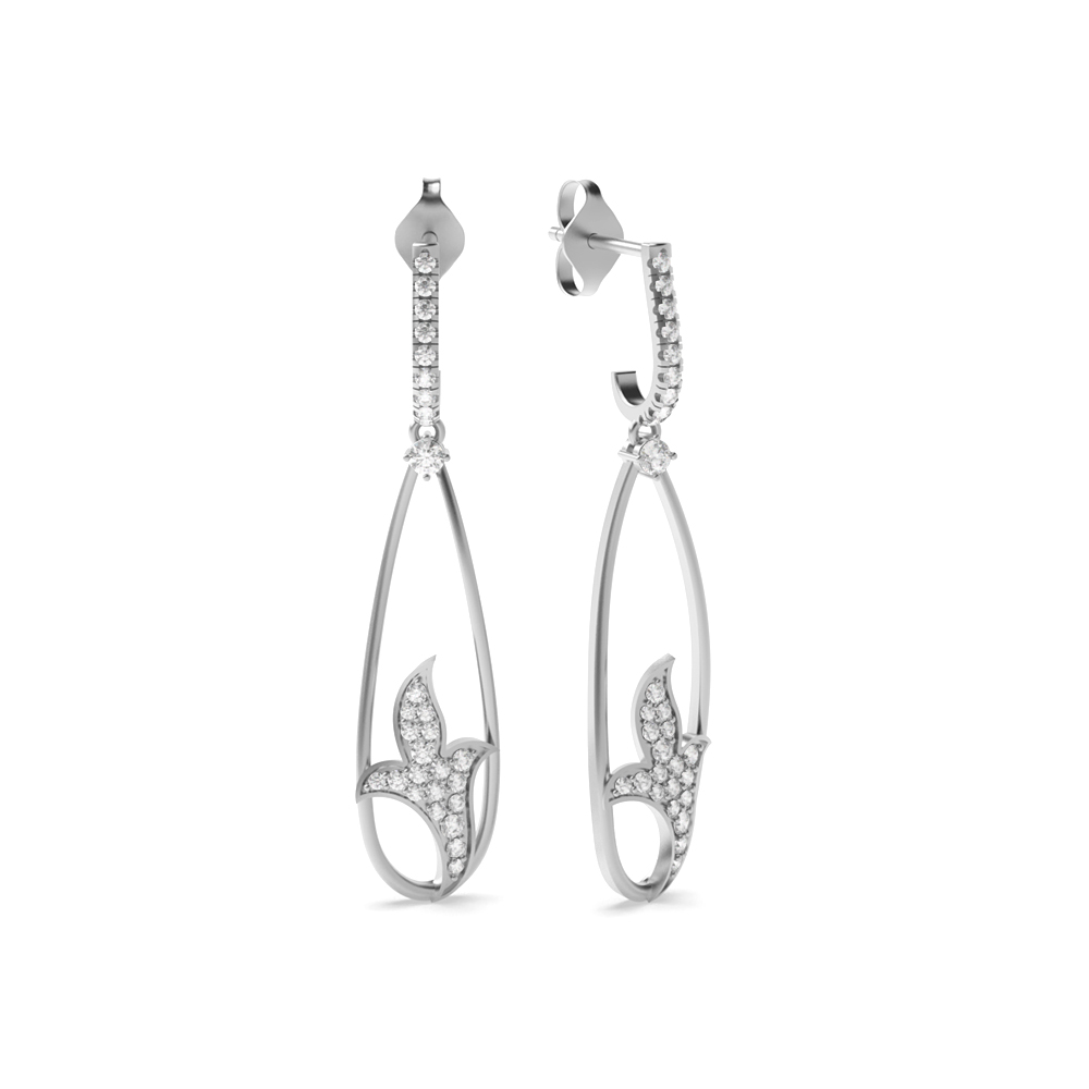 White Gold Dangles