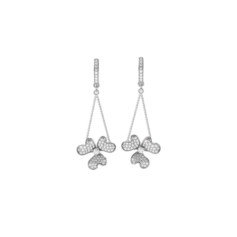 White Gold Dangles