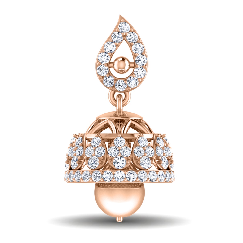 Rose Gold Jhumka
