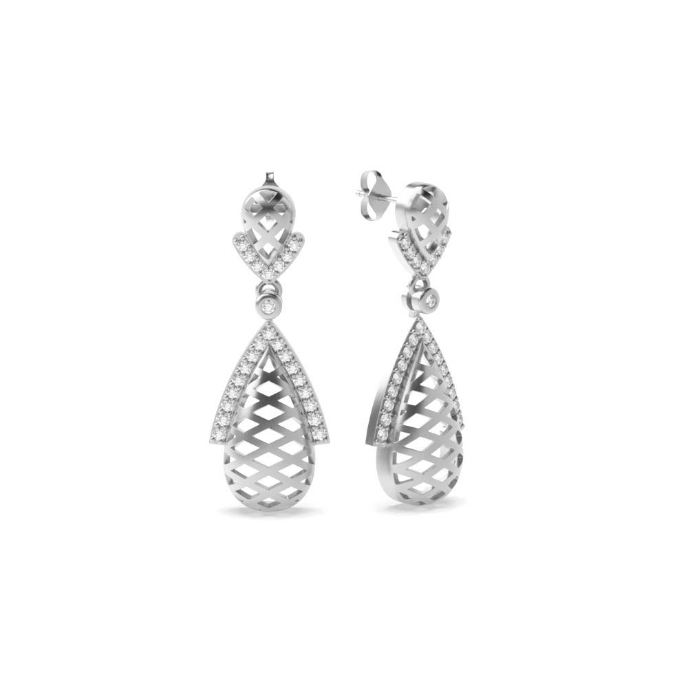 White Gold Dangles