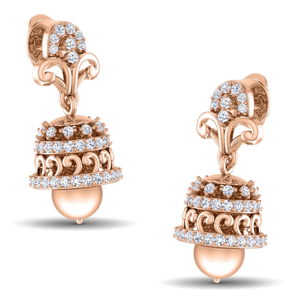 Rose Gold Jhumka