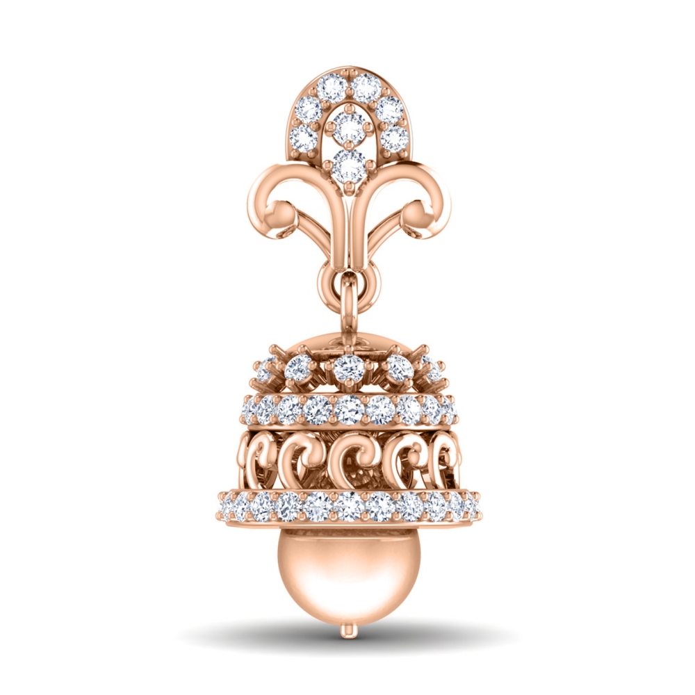Rose Gold Jhumka