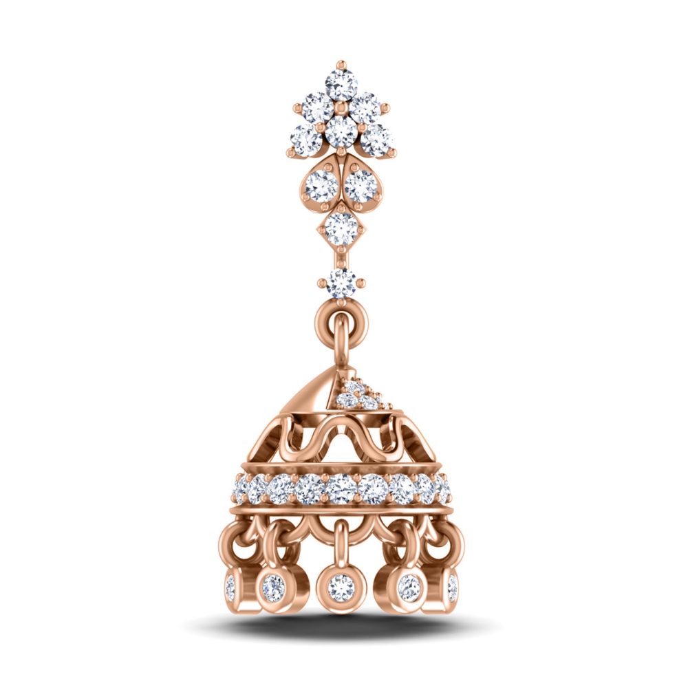 Rose Gold Jhumka