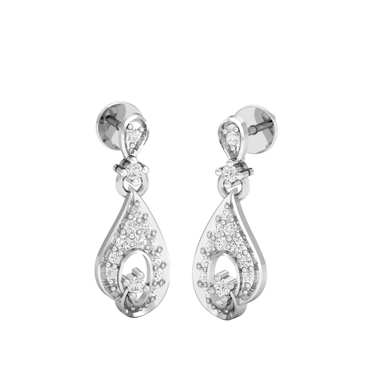 White Gold Dangles