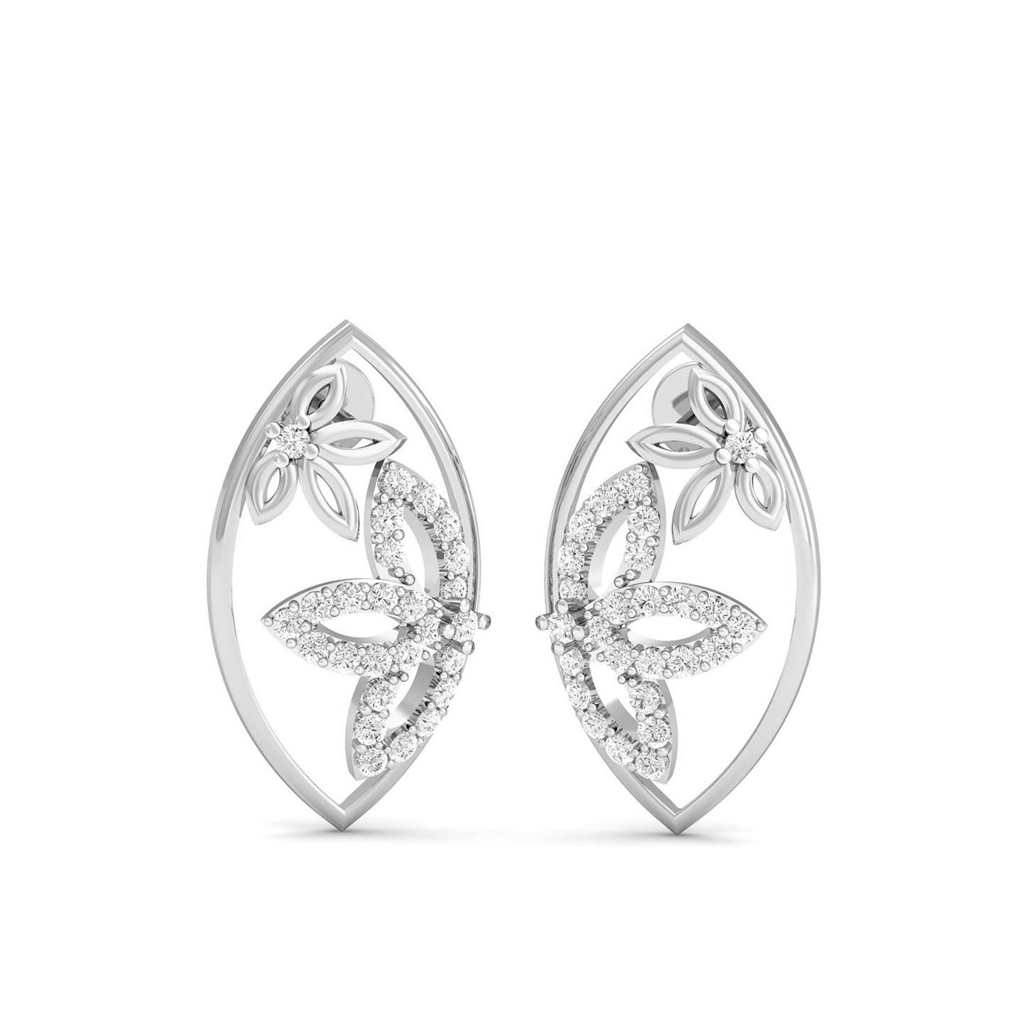 White Gold Jhumka