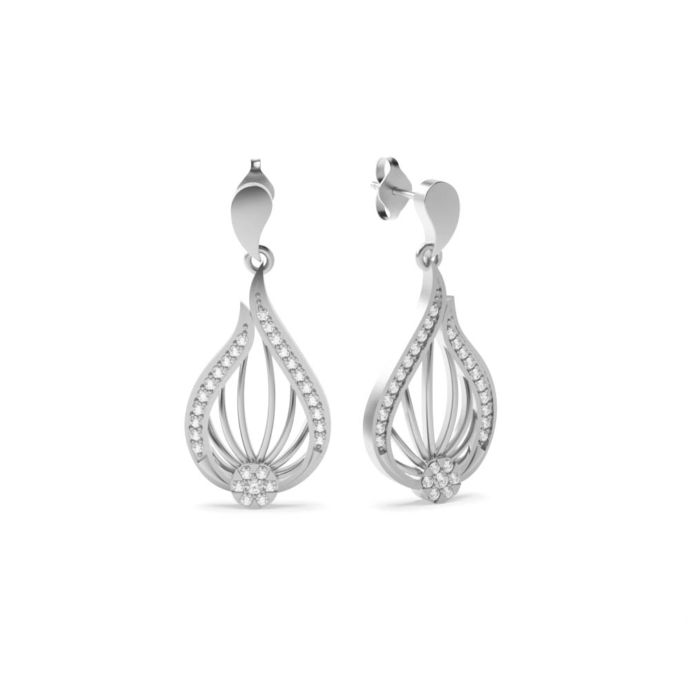 White Gold Dangles