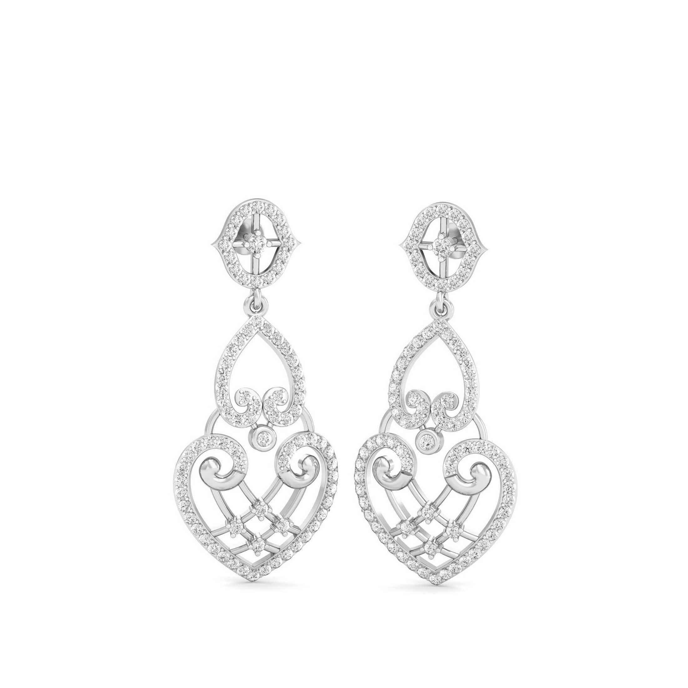 White Gold Dangles