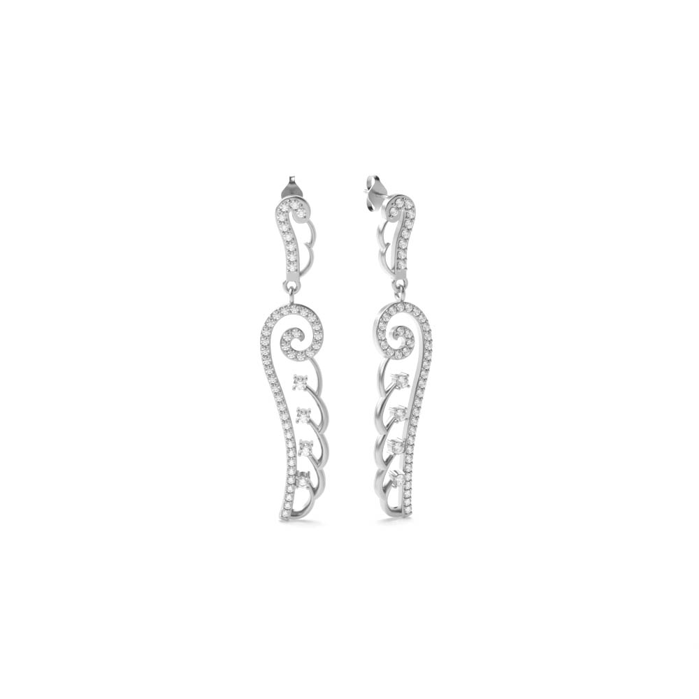 White Gold Dangles