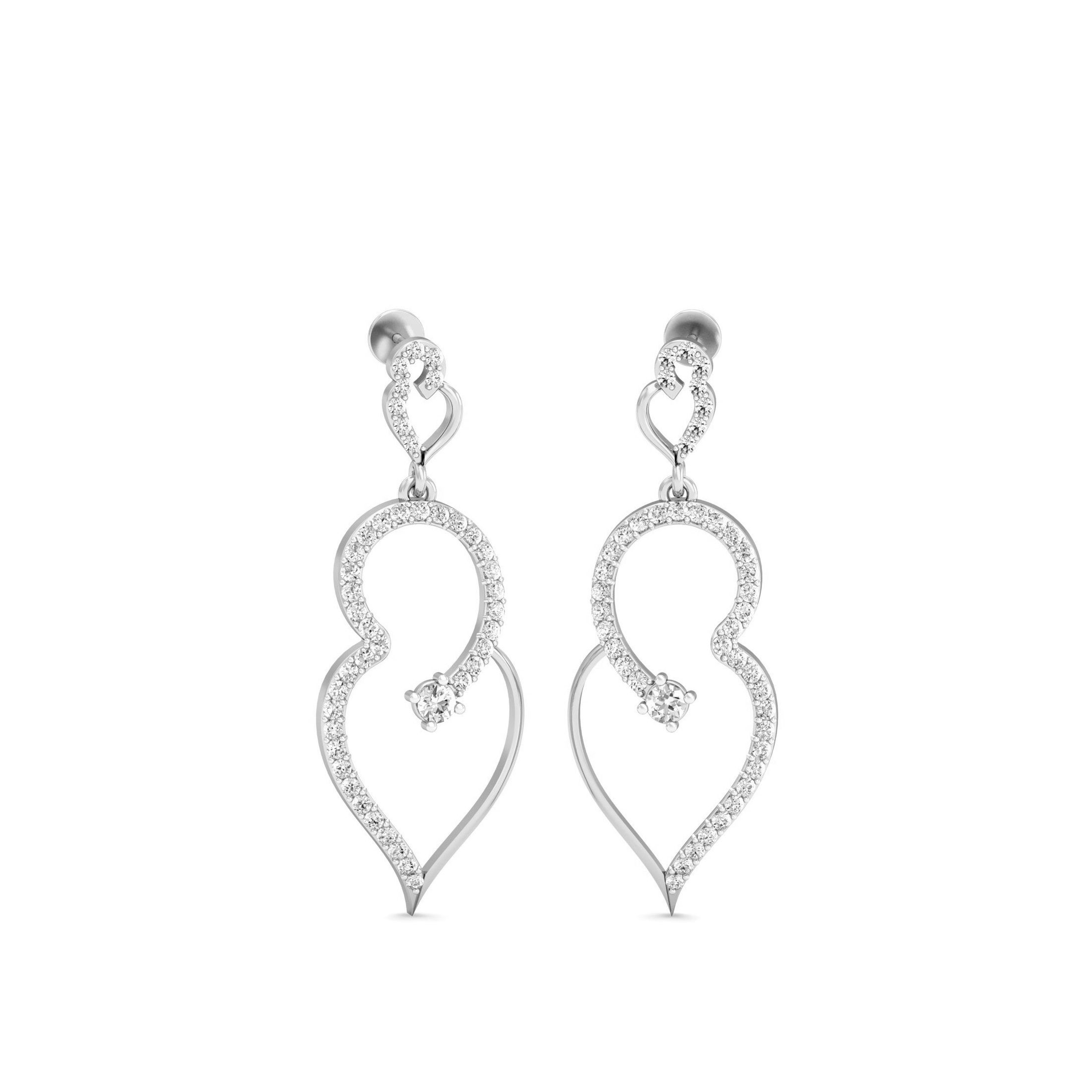 White Gold Dangles