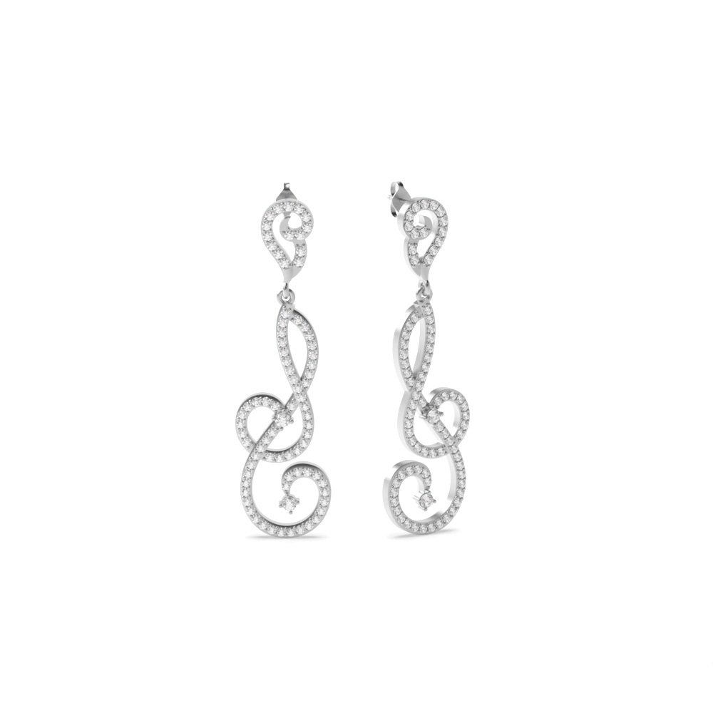 White Gold Dangles