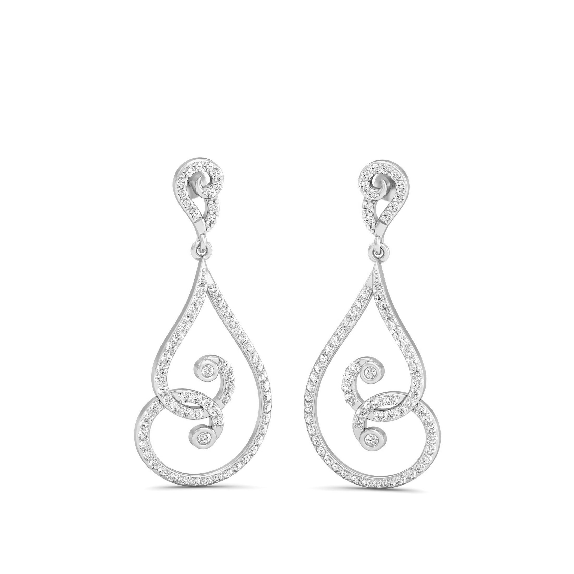 White Gold Dangles