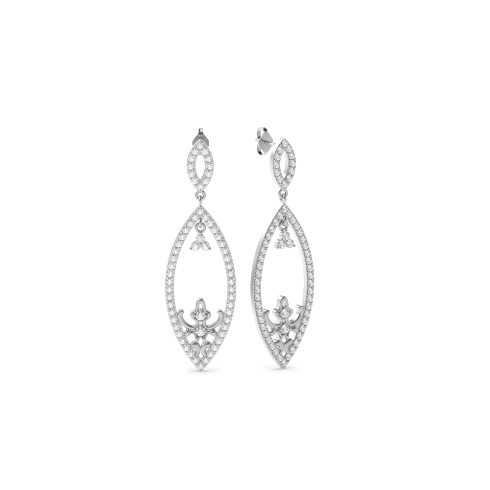 White Gold Dangles