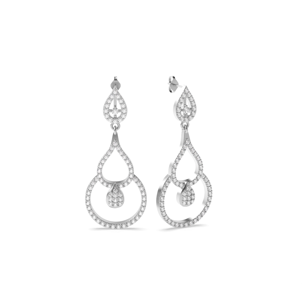White Gold Dangles