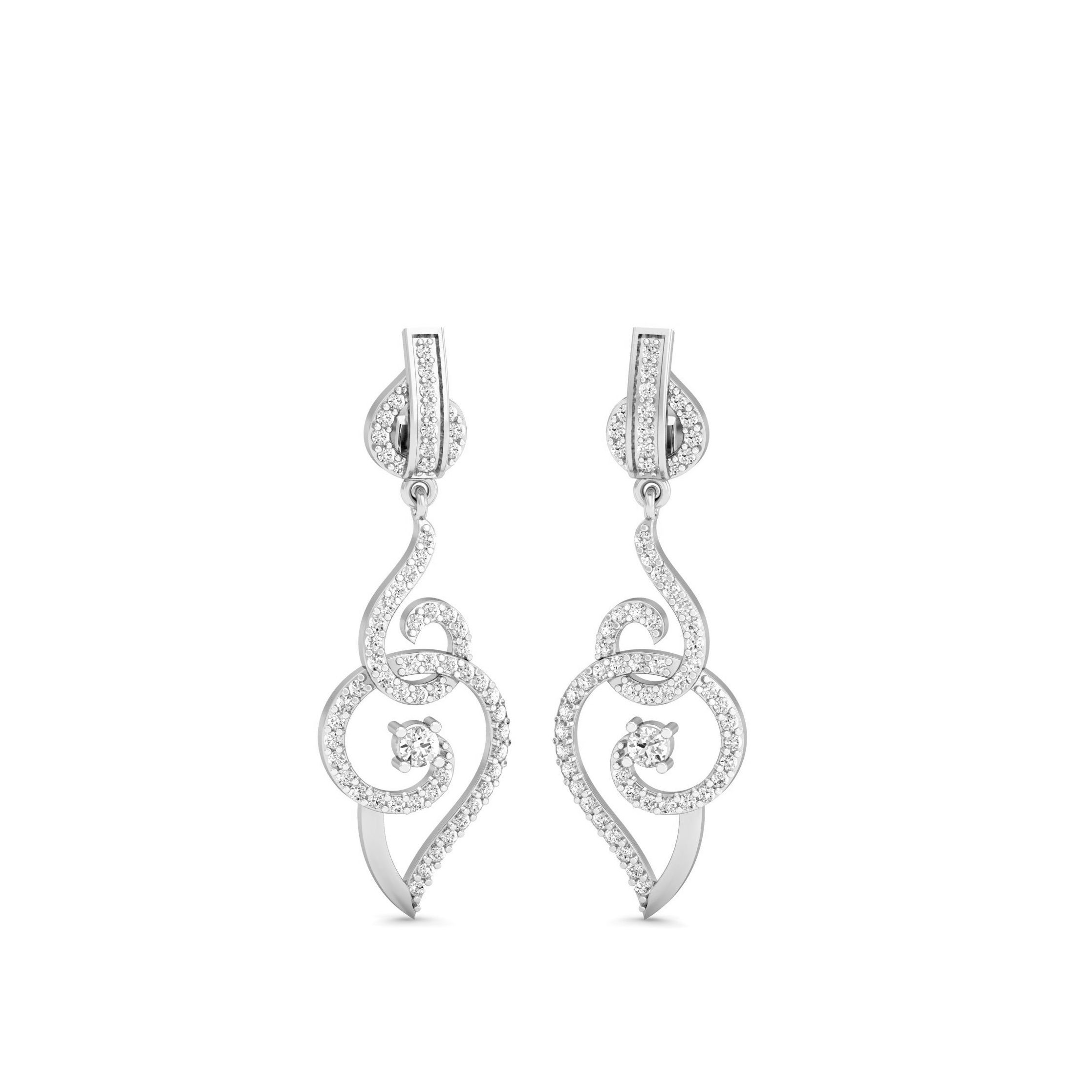 White Gold Dangles