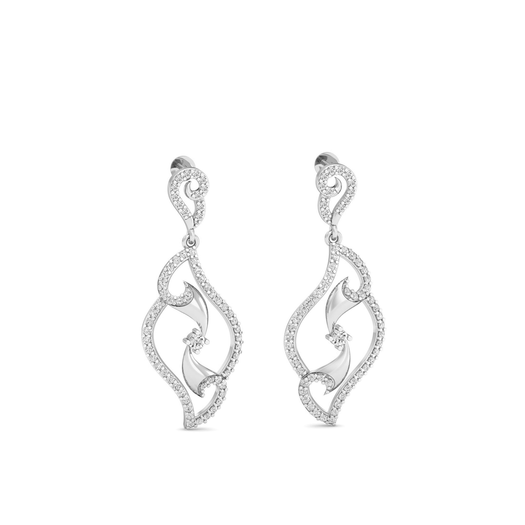 White Gold Dangles