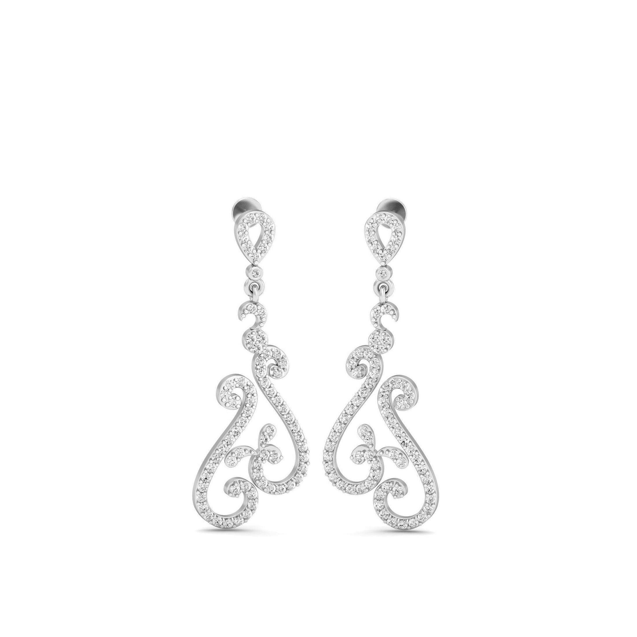 White Gold Dangles