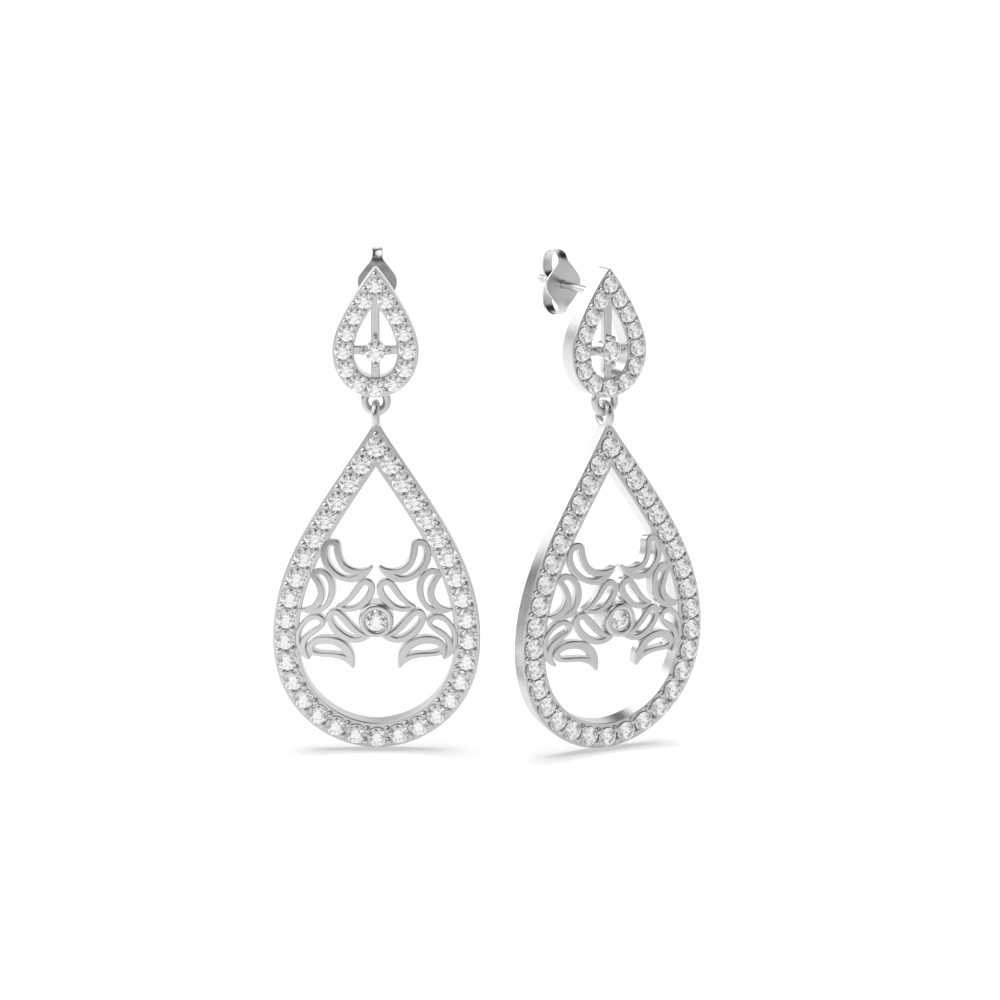 White Gold Dangles