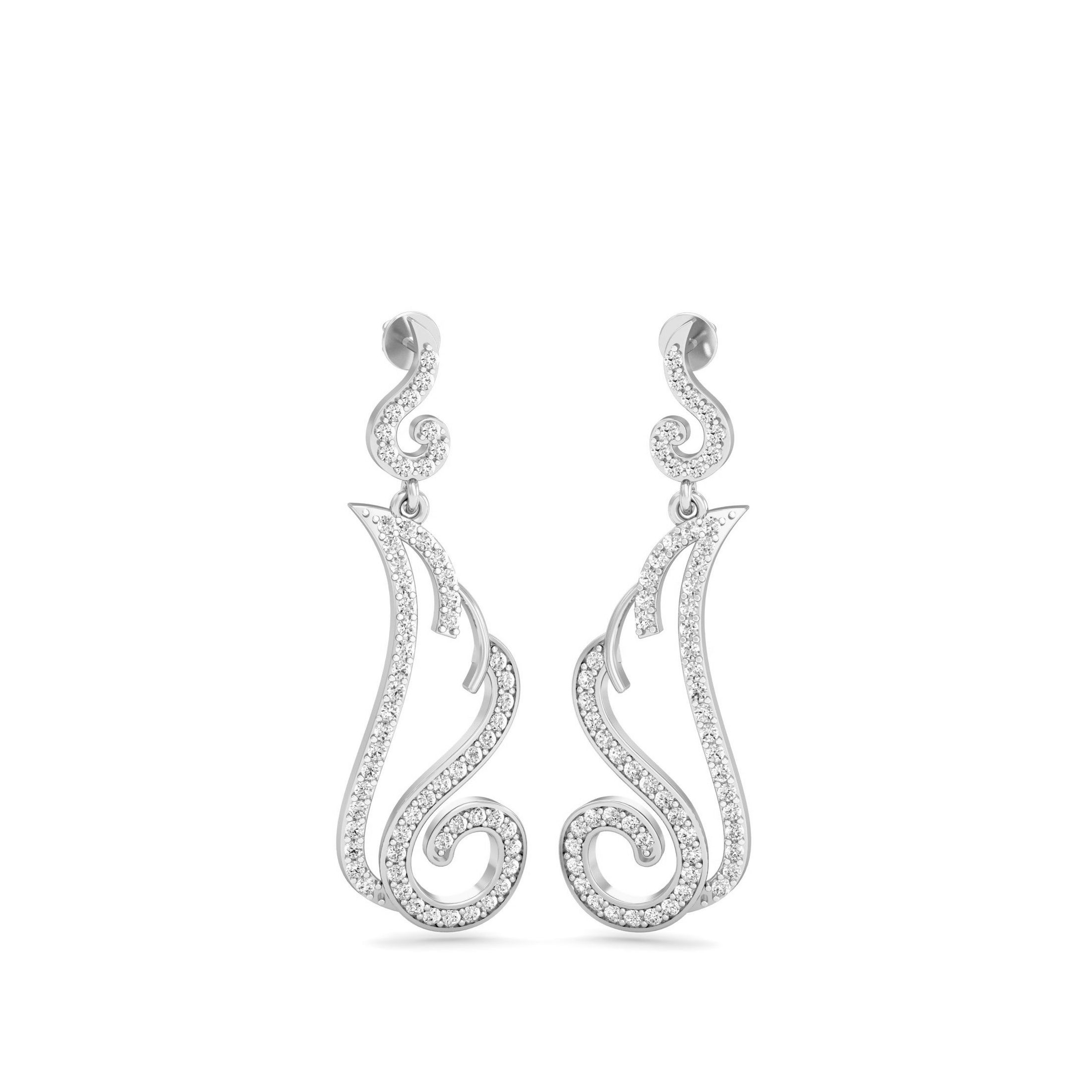 White Gold Dangles