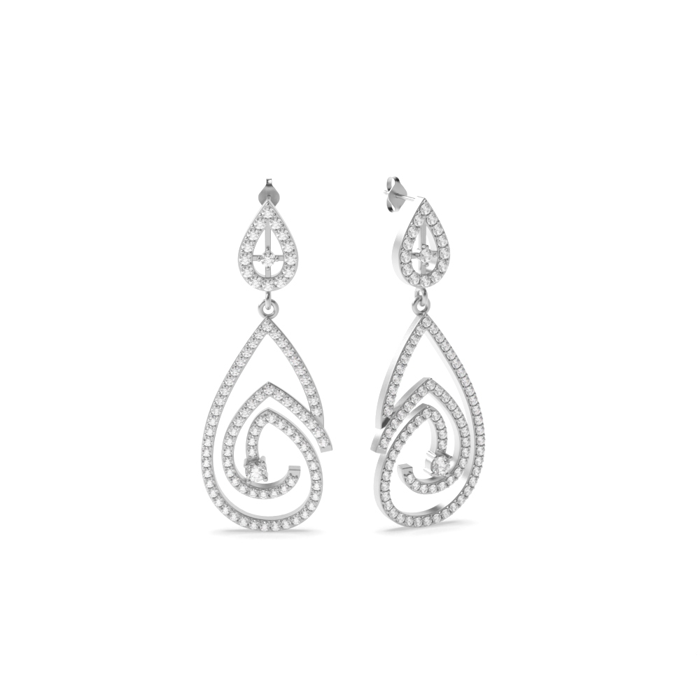 White Gold Dangles
