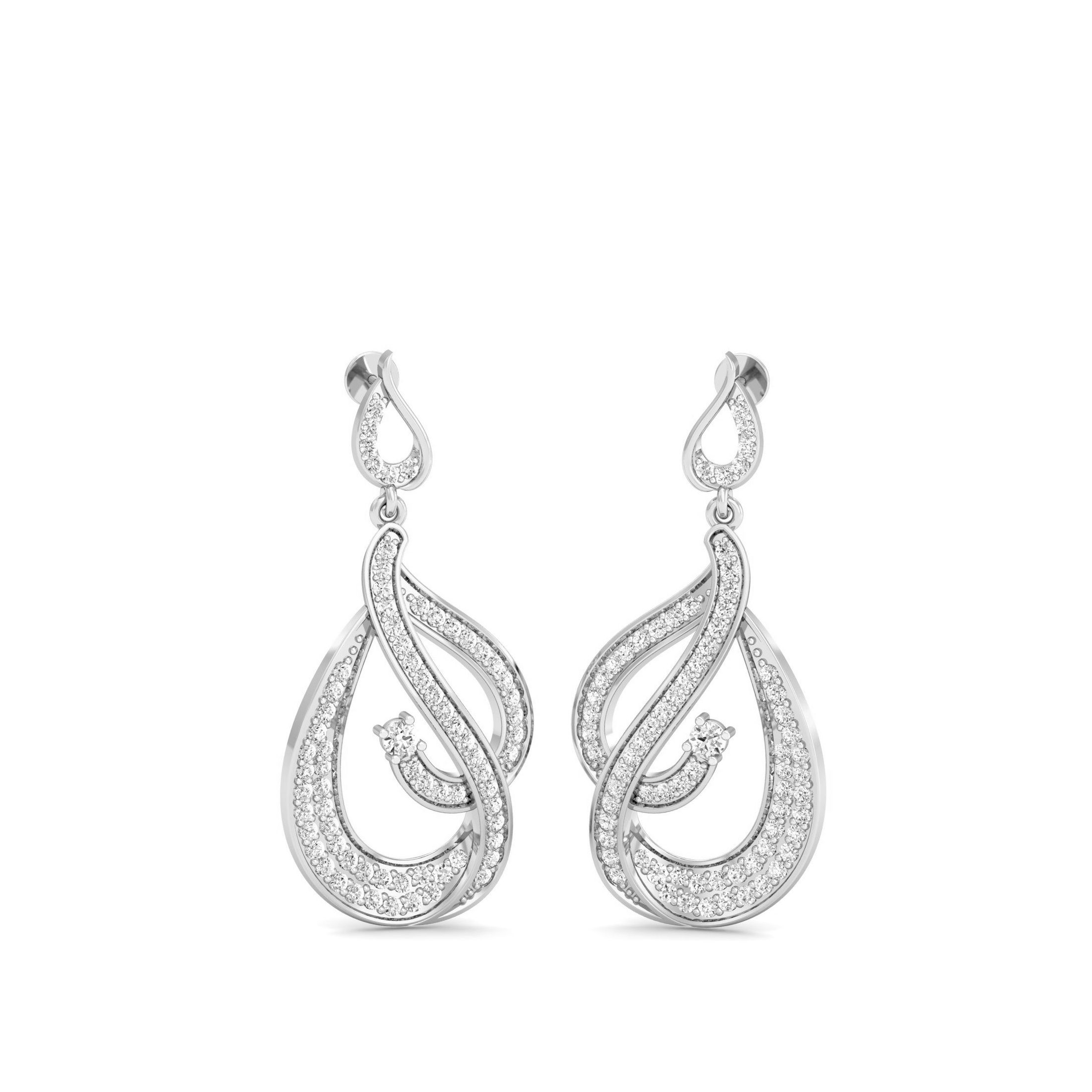 White Gold Dangles