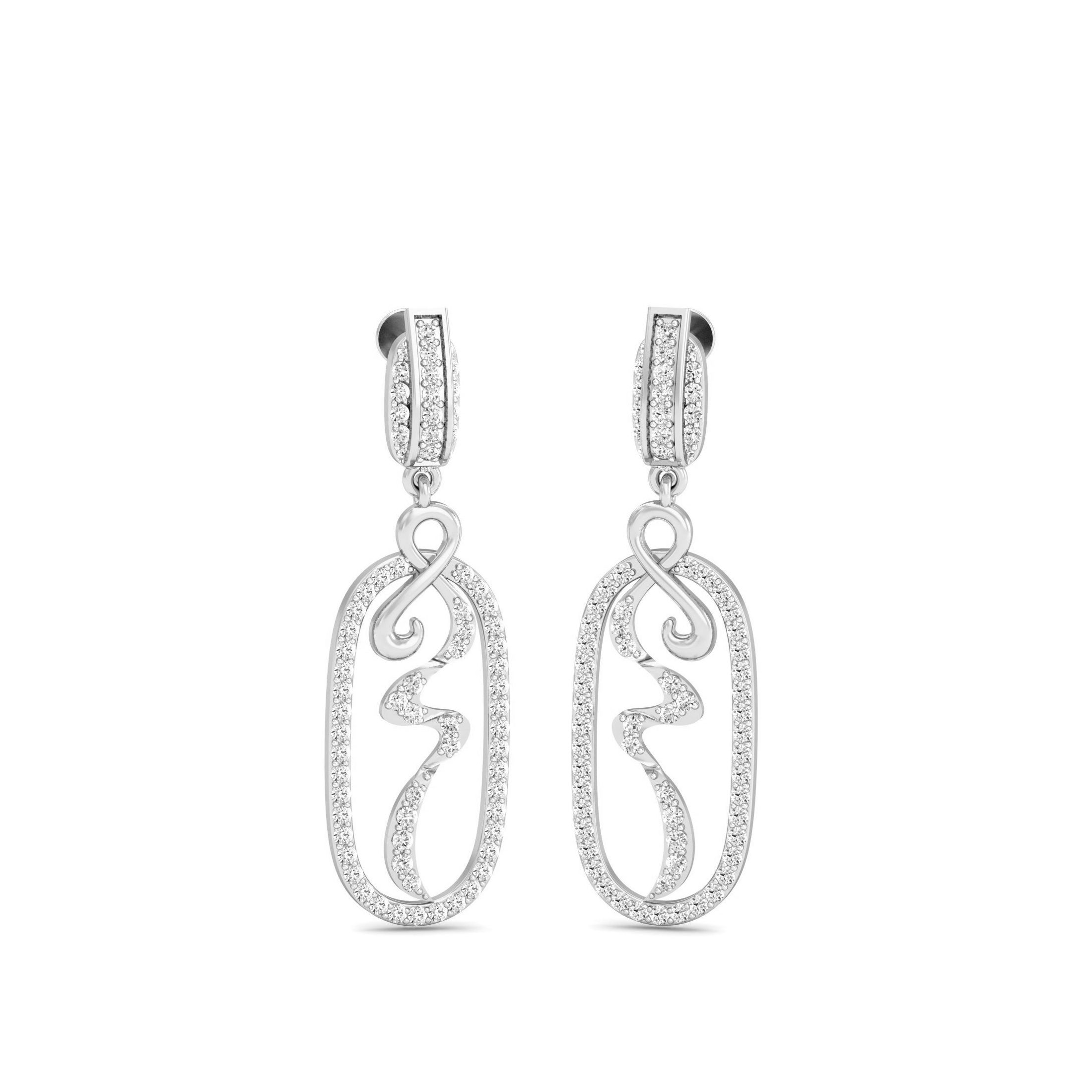 White Gold Dangles