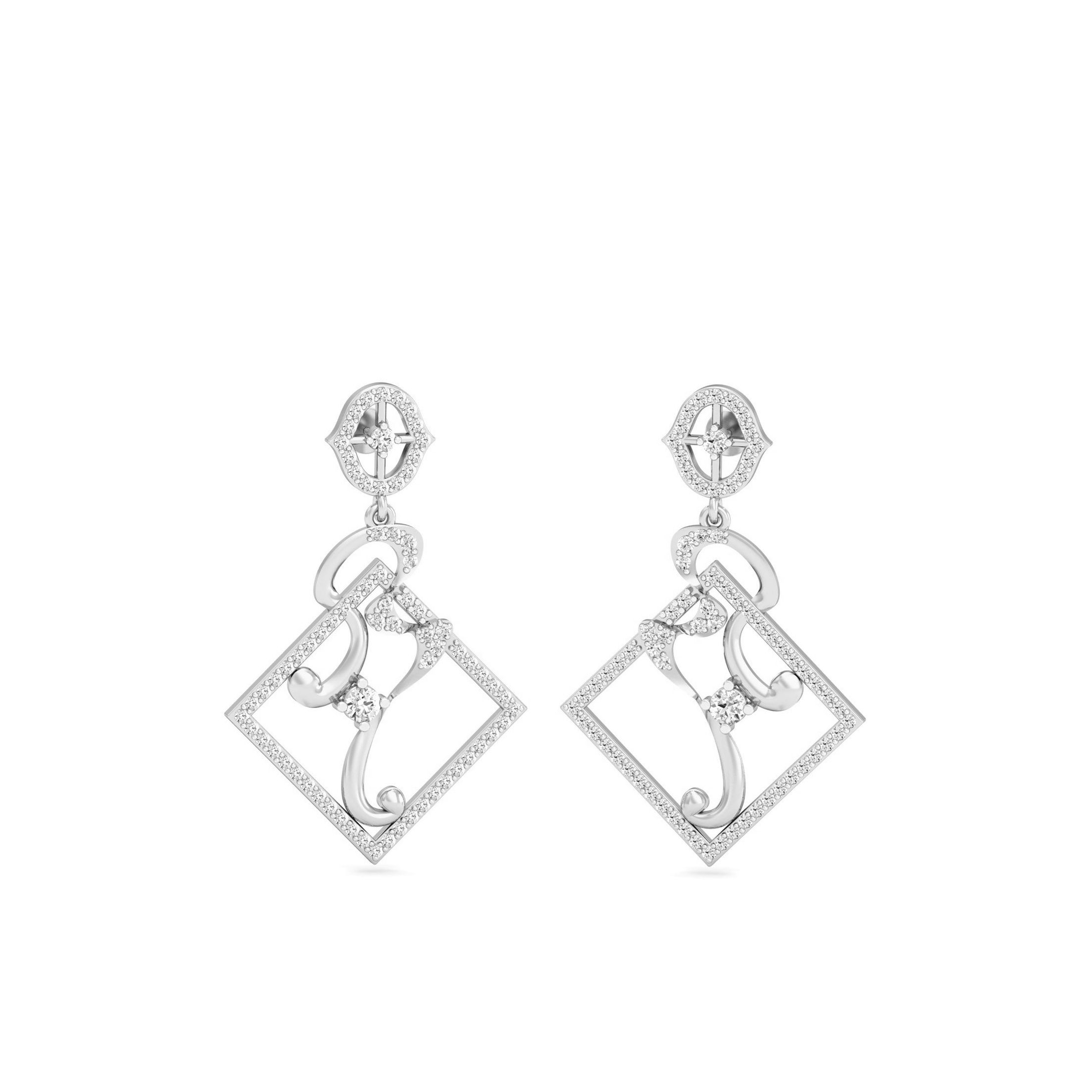 White Gold Dangles