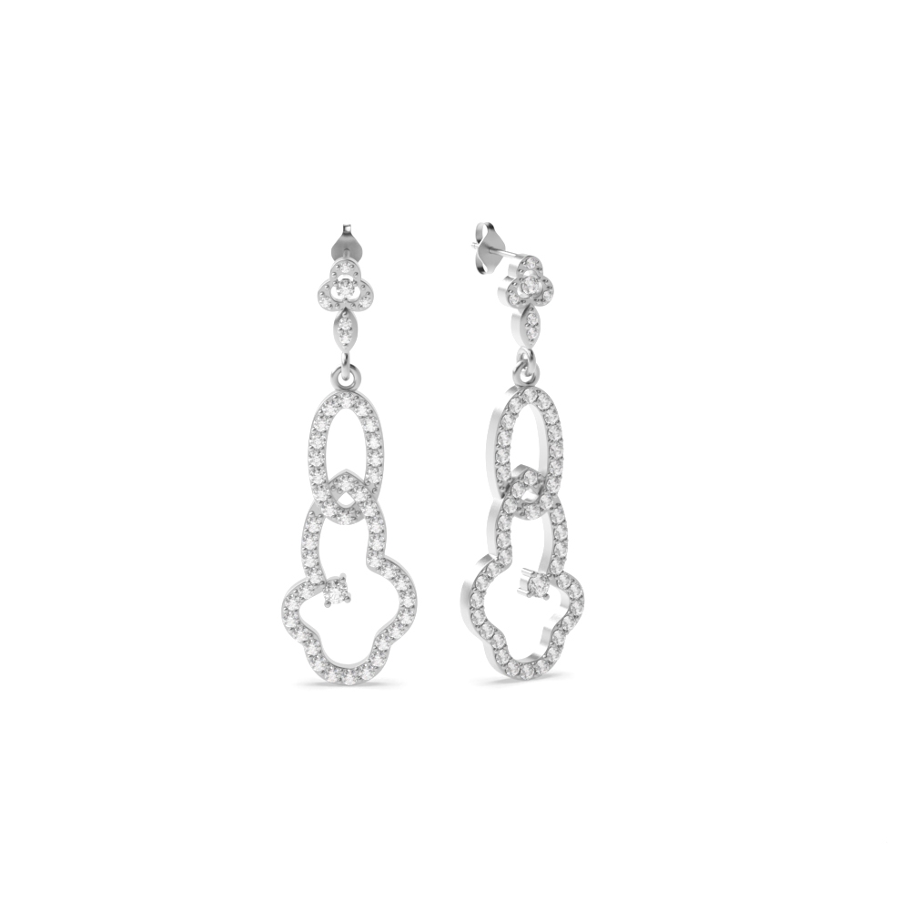 White Gold Dangles